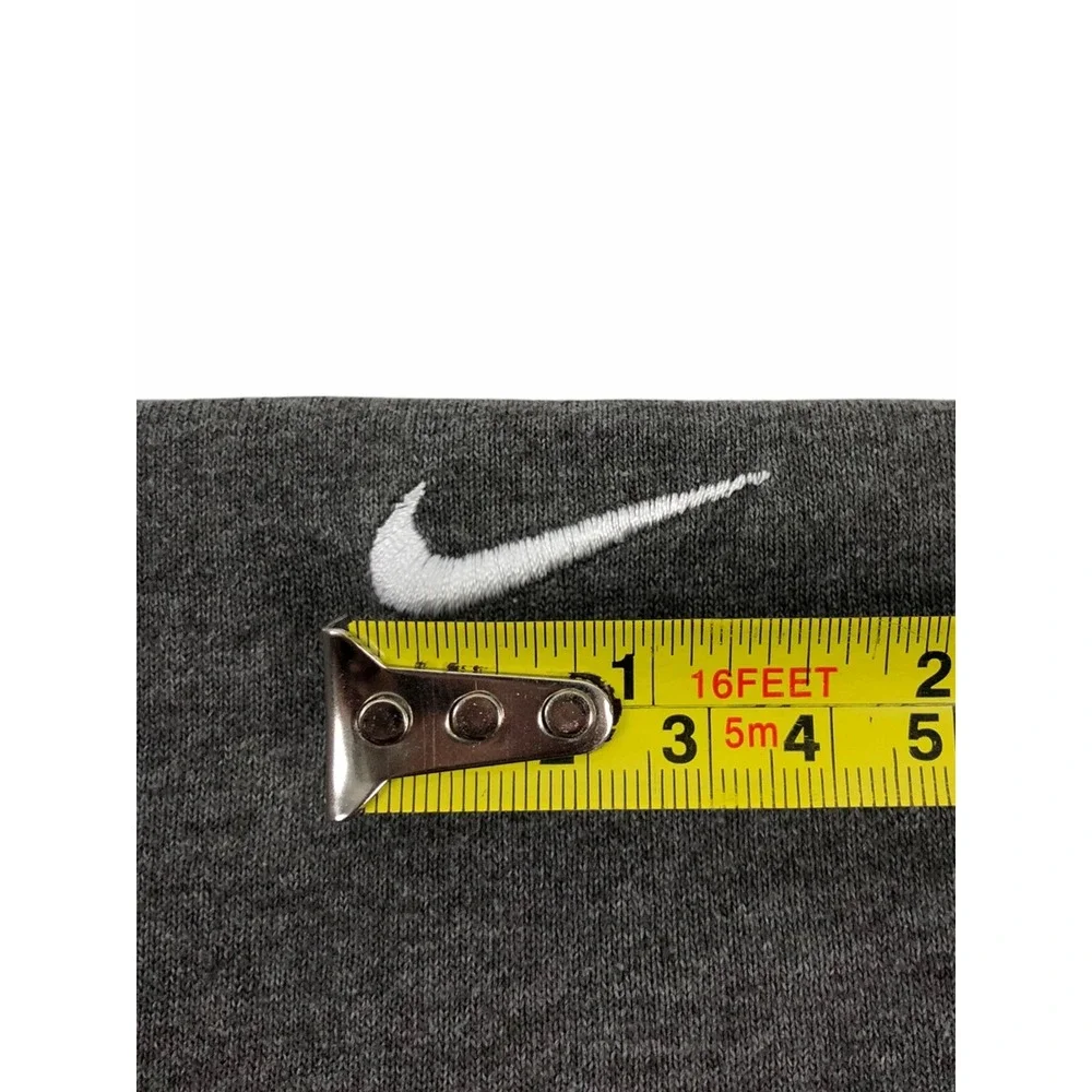 Nike Mens XL Shirt Gray Mini Swoosh Y2K Faded Look Crewneck 50/50 Vintage Tee